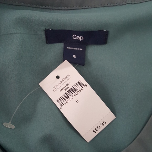 [NWT] GAP | Teal bubble hem Dress - Picture 2 of 5